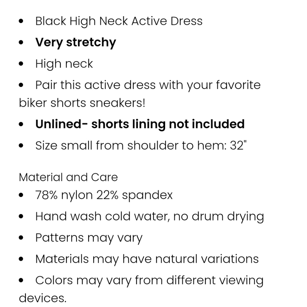 Pink Lily Keep Going Black High Neck Active Dress - Picture 9 of 10